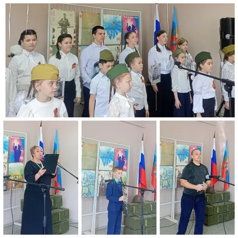 Коллаж: хор, ведущая и чтецы